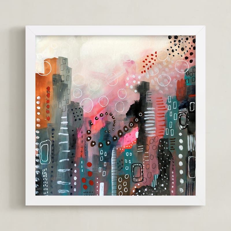 "Magical City" - Art Print by Melanie Biehle in beautiful frame options and a variety of sizes.