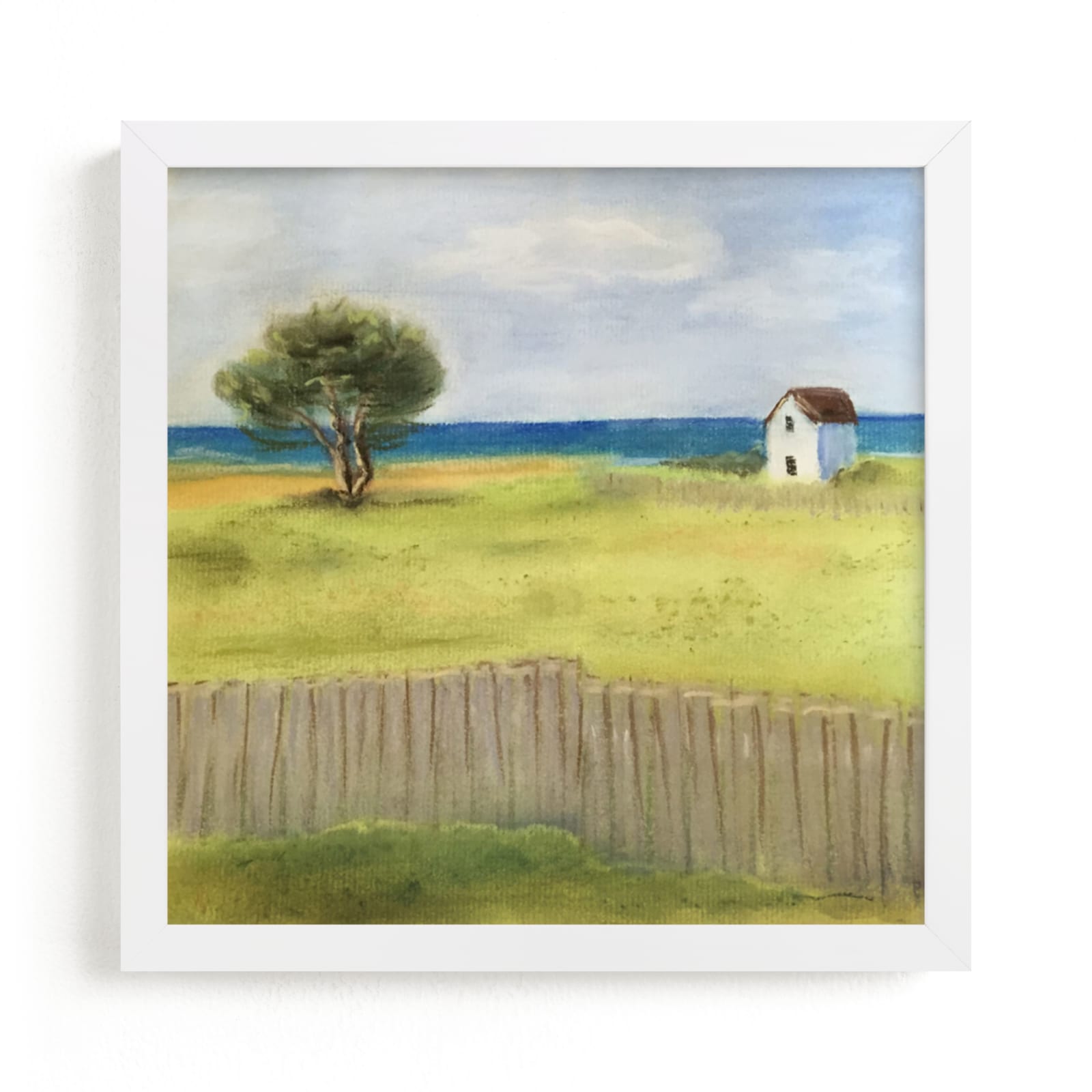 "St. Andrews Cottage" - Art Print by Melissa Marquardt in beautiful frame options and a variety of sizes.