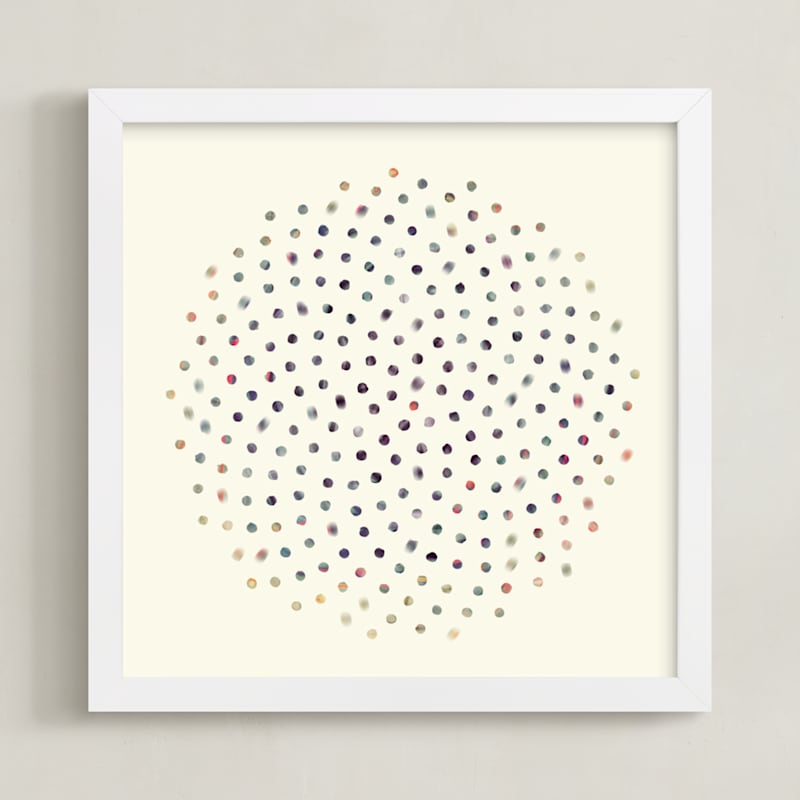 "Spectrum No.4" - Art Print in Blue Gray  by Kevin Robinson - Framed