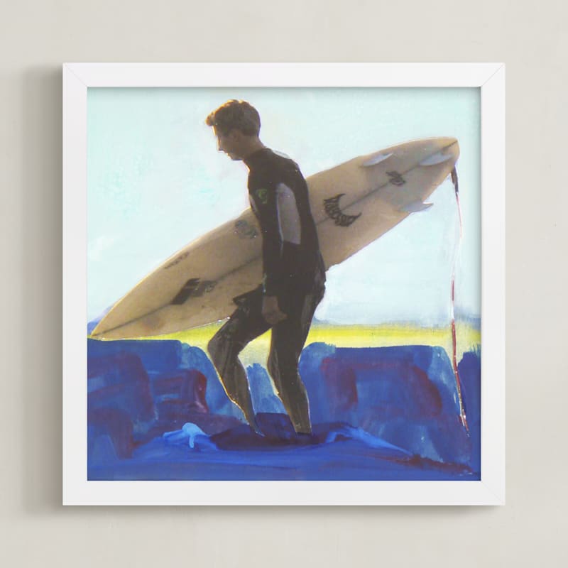 "Wyatt, at Sunset" - Art Print by Annie Seaton in beautiful frame options and a variety of sizes.