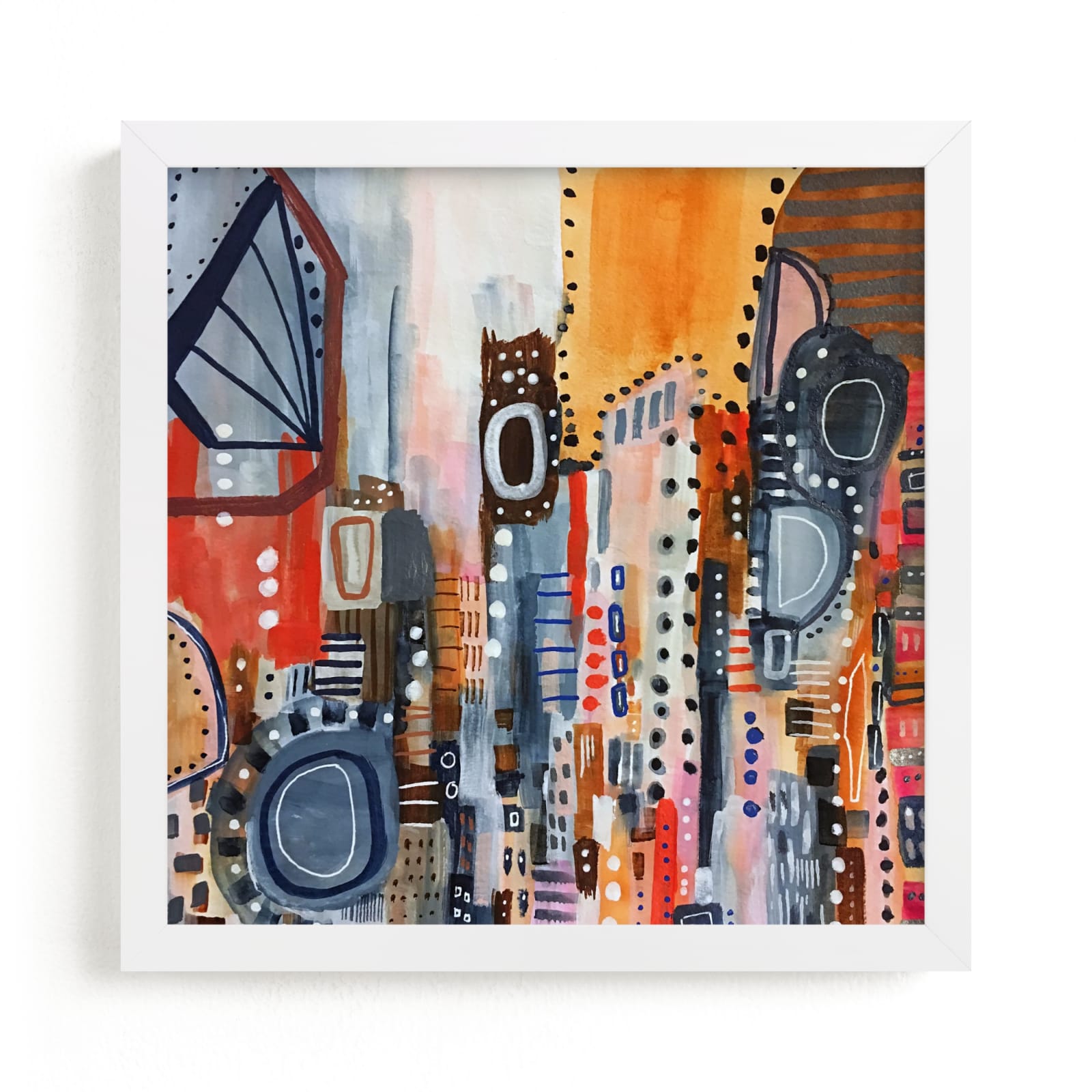 "Lost in Translation Abstract" - Art Print by Melanie Biehle in beautiful frame options and a variety of sizes.
