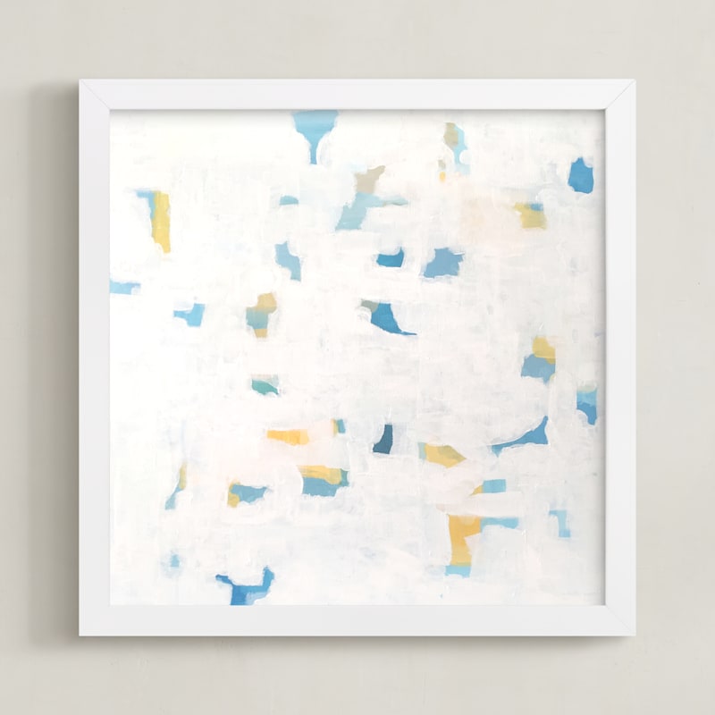 "sunlit blues" - Art Print by tina johnson in beautiful frame options and a variety of sizes.