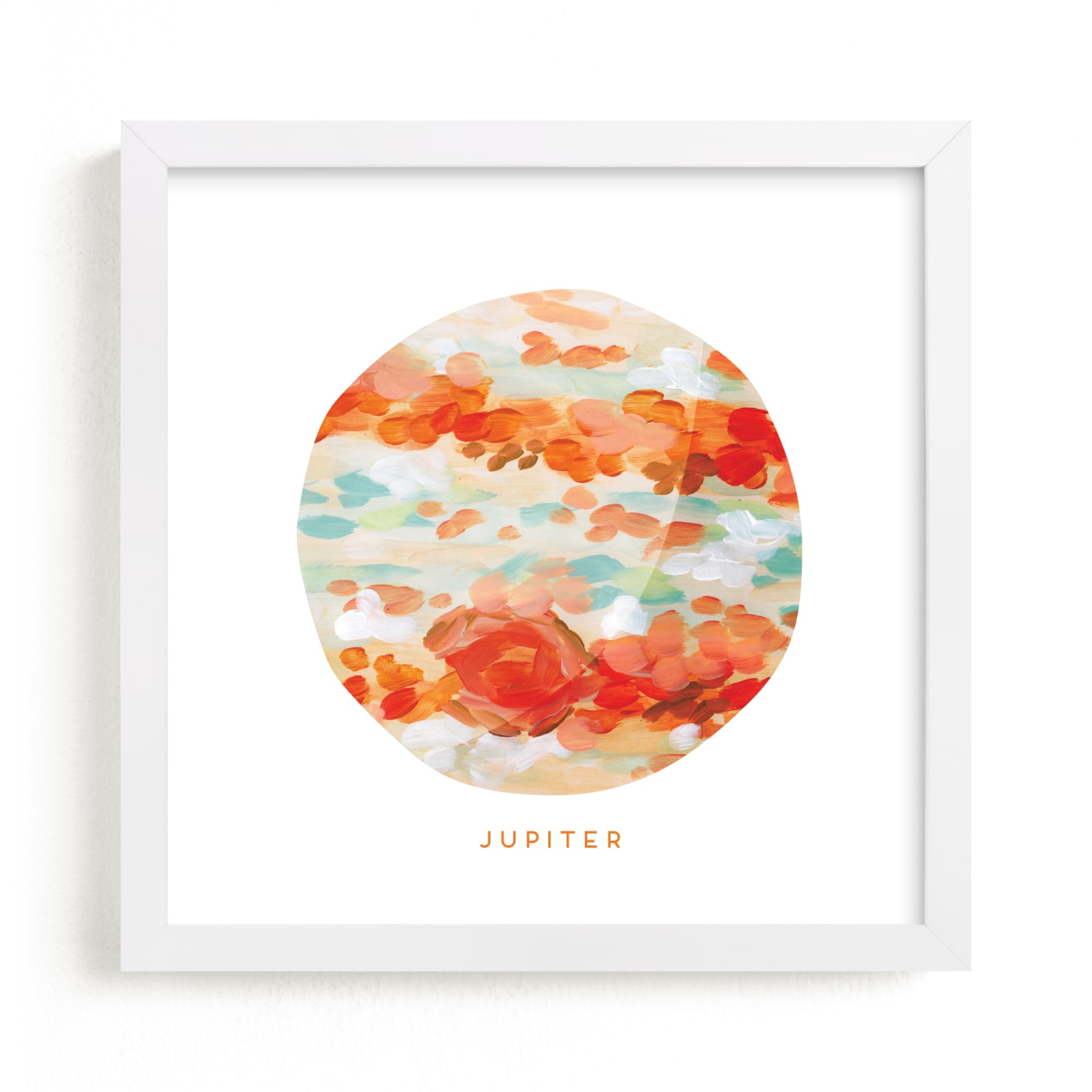 "Painted Jupiter" - Art Print by Holly Whitcomb in beautiful frame options and a variety of sizes.