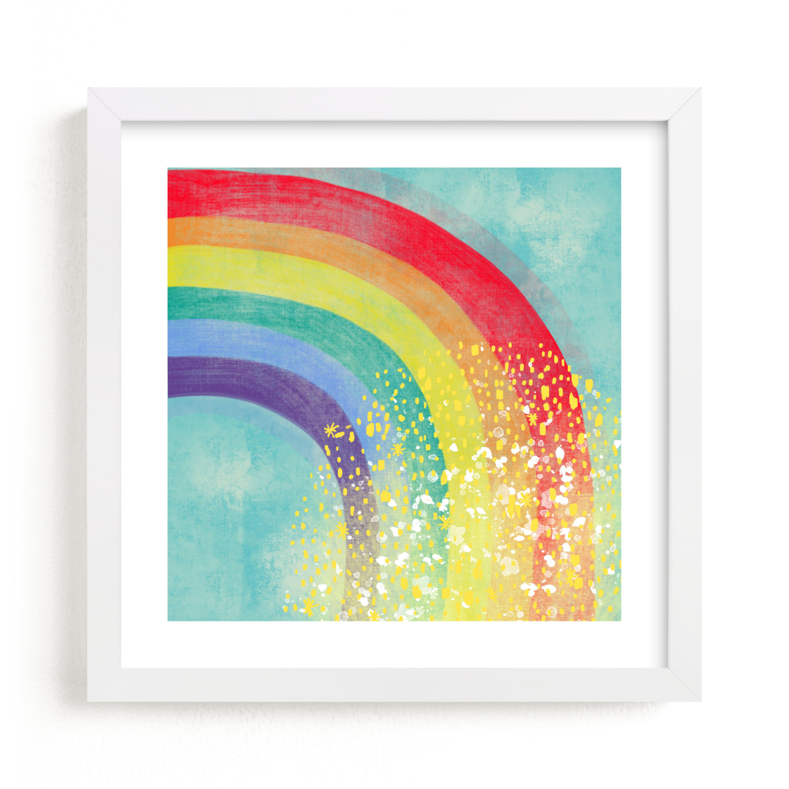 "Rainbow Mirage" - Art Print by Carole Crohan - CaroleeXpressions in beautiful frame options and a variety of sizes.