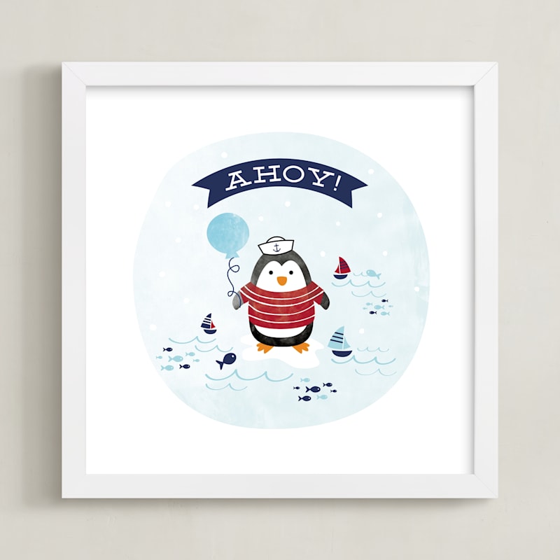 "Ahoy Matey!" - Art Print by Shirley Lin Schneider in beautiful frame options and a variety of sizes.