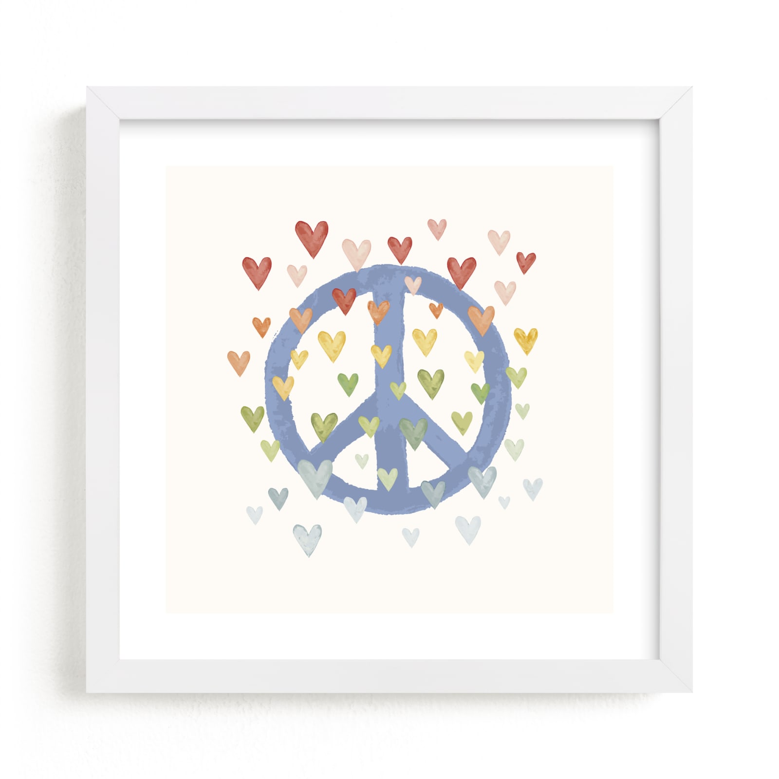 "Peace of my Heart" - Art Print by Tina Faselli in beautiful frame options and a variety of sizes.