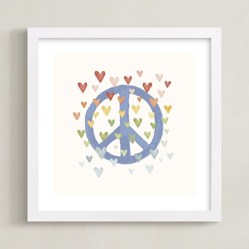 "Peace of my Heart" - Art Print by Tina Faselli in beautiful frame options and a variety of sizes.