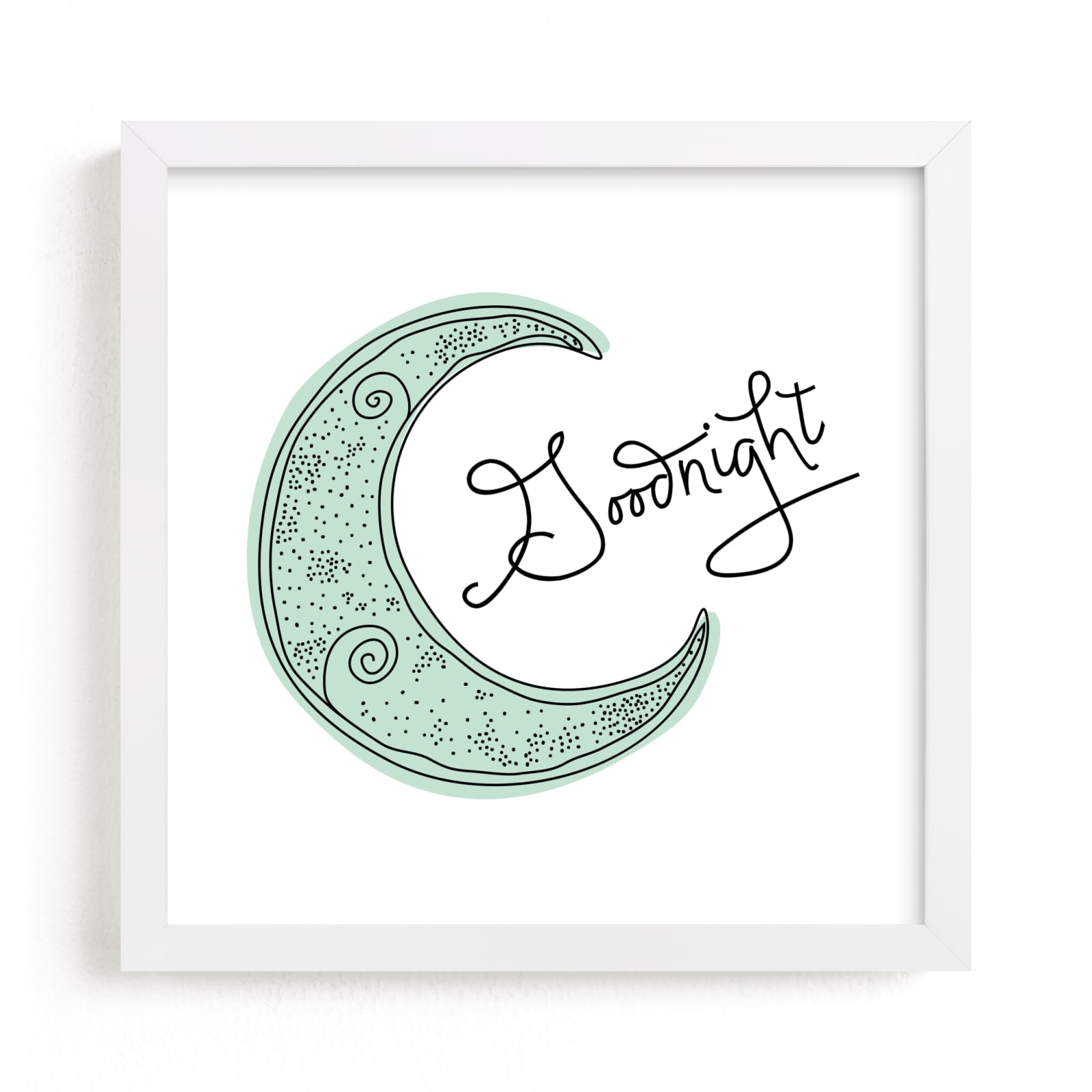 "Goodnight" - Art Print by Erica Krystek in beautiful frame options and a variety of sizes.