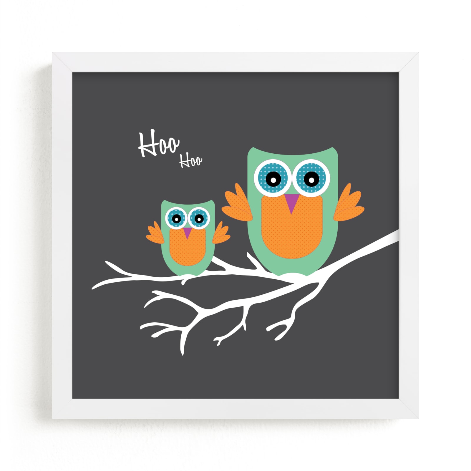 "Hoo Hoo" - Art Print by Johanna Phillips Huuva in beautiful frame options and a variety of sizes.