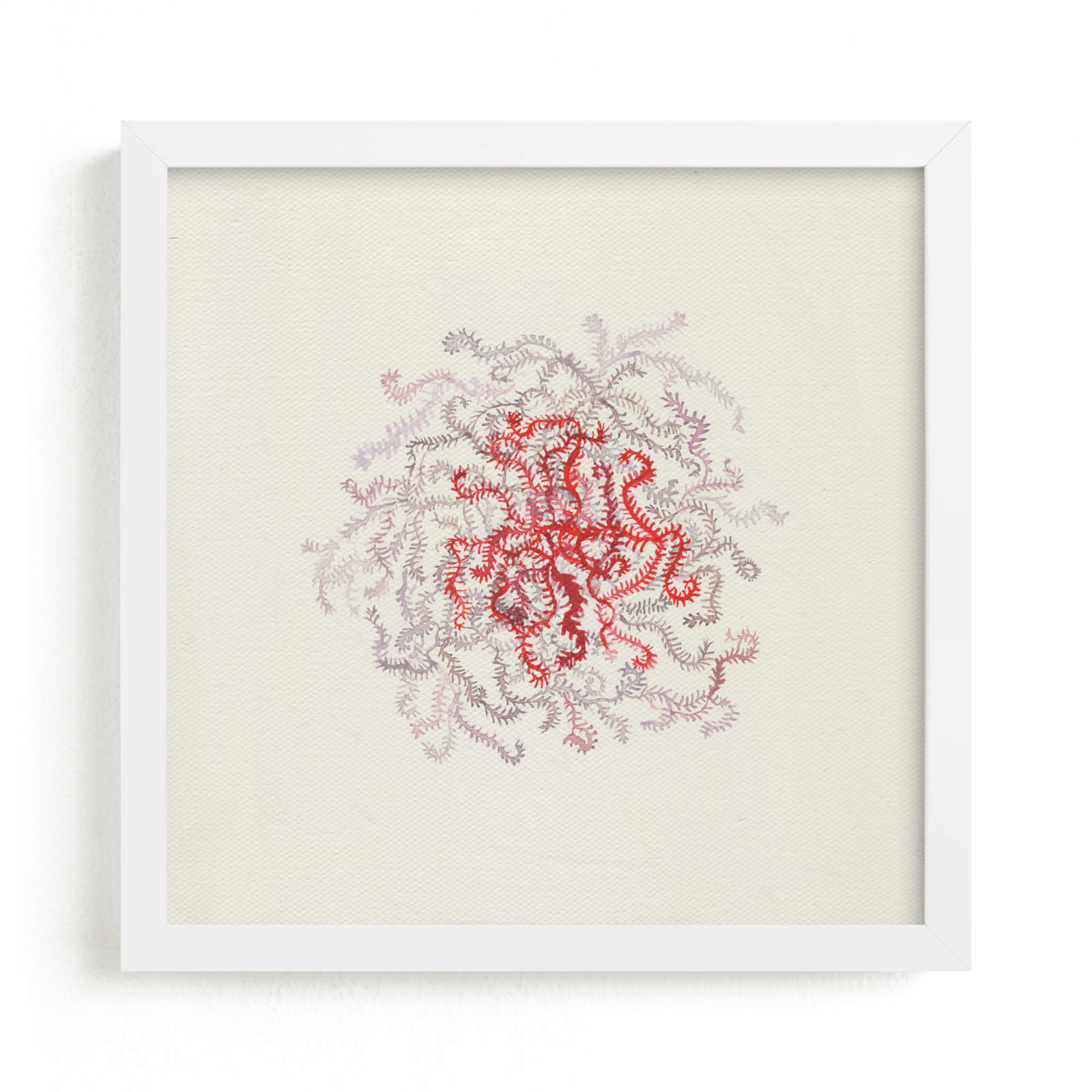 "RED STUDY II / Moss" by Aspa Gika in beautiful frame options and a variety of sizes.