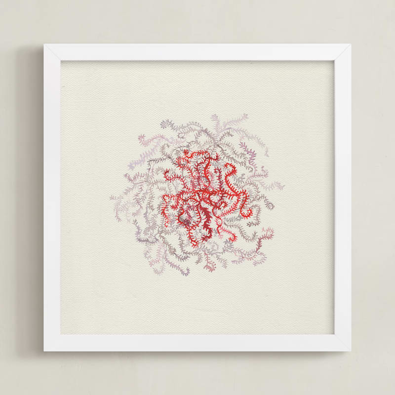 "RED STUDY II / Moss" by Aspa Gika in beautiful frame options and a variety of sizes.