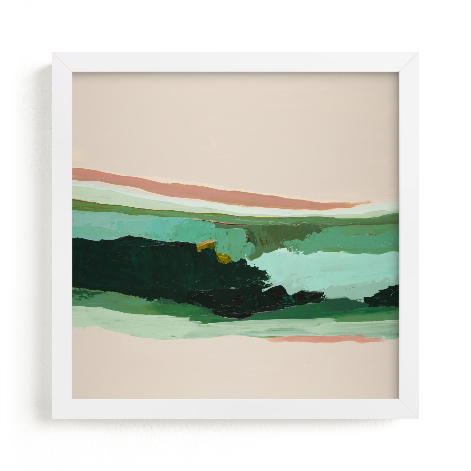 "Mint Green Seascape" by Caryn Owen in beautiful frame options and a variety of sizes.