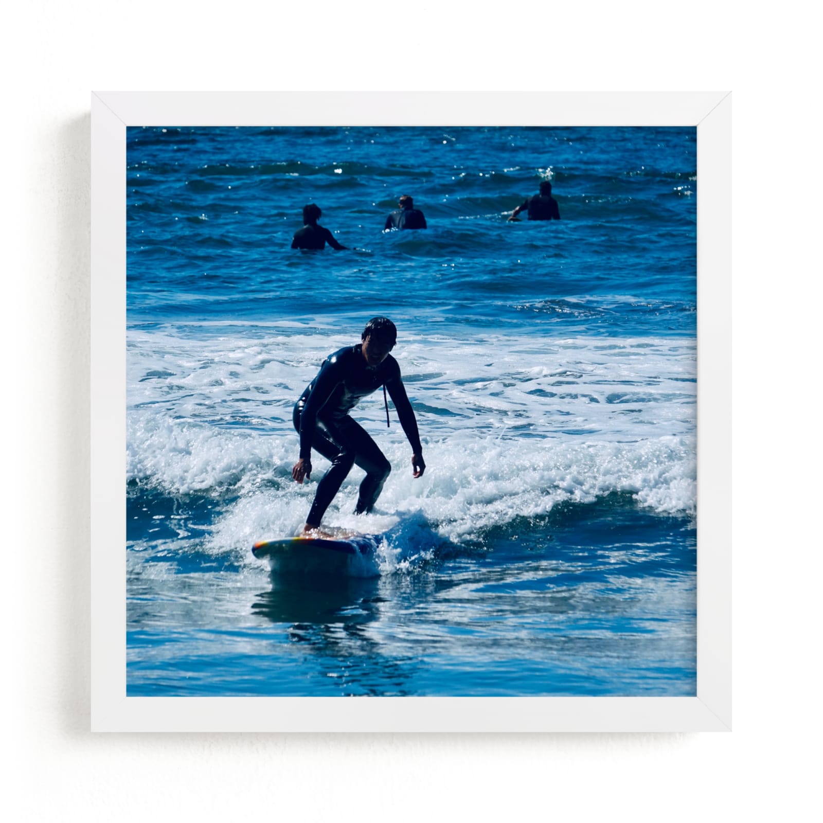 "Surfing 1" by Jan Kessel in beautiful frame options and a variety of sizes.