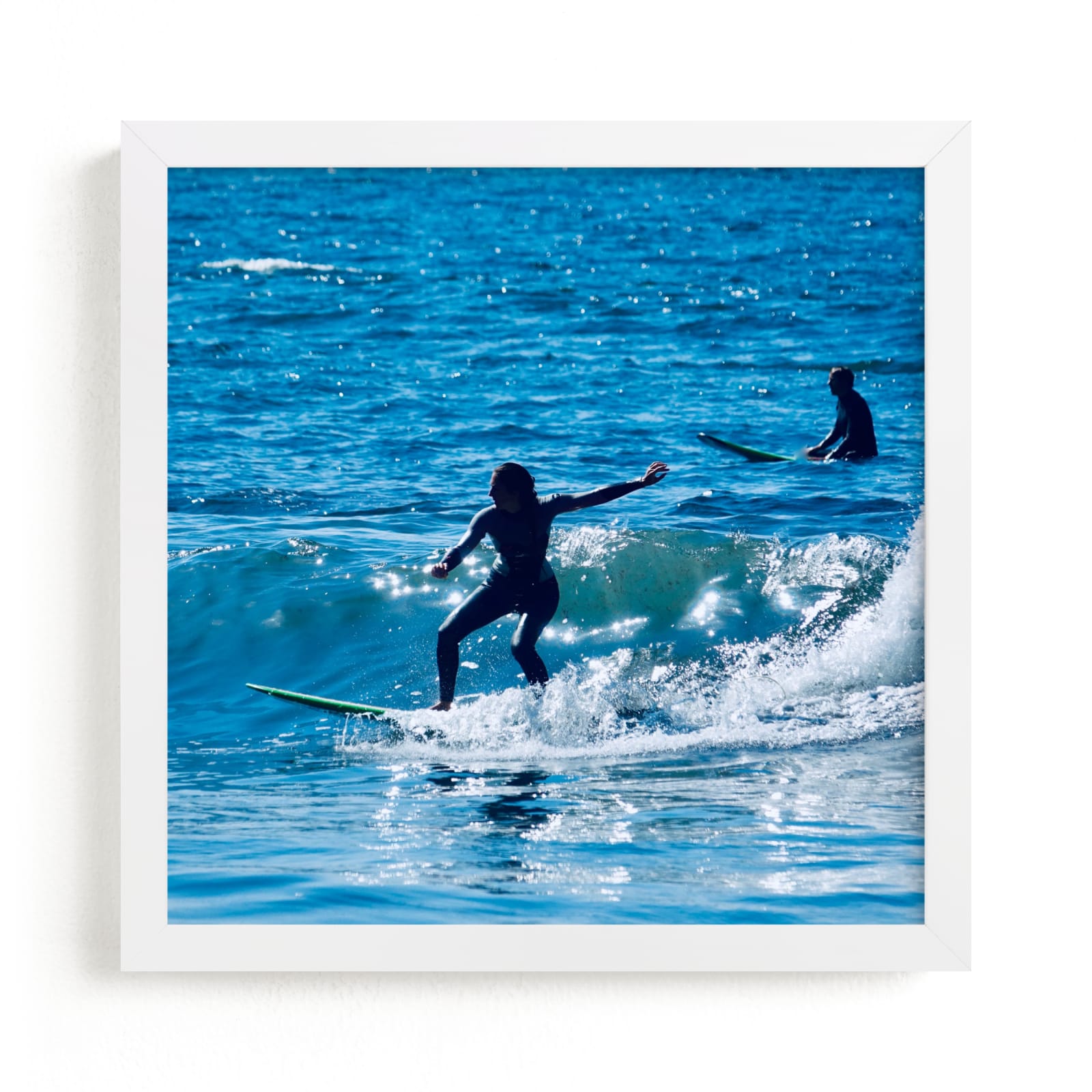 "Surfing 3" by Jan Kessel in beautiful frame options and a variety of sizes.