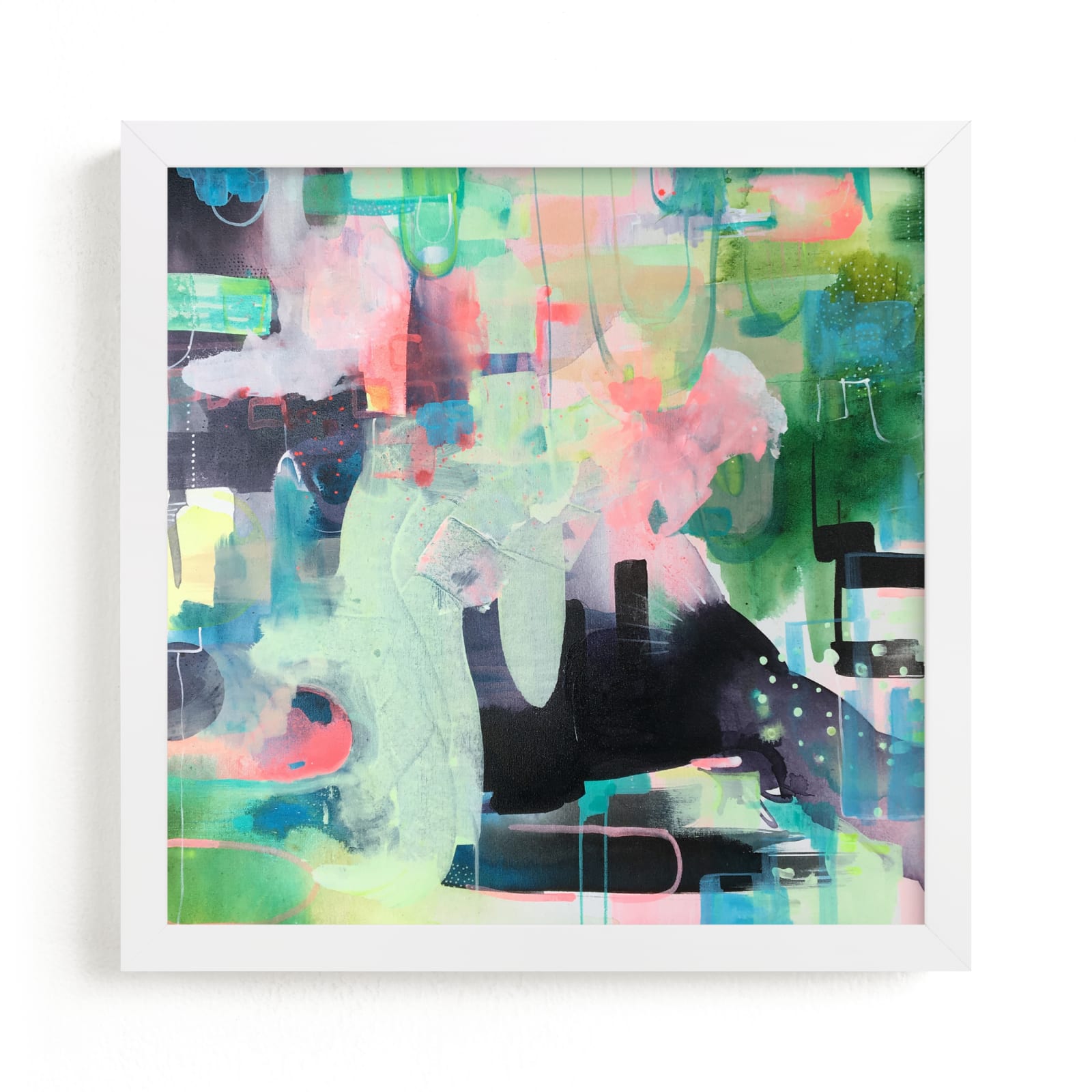 "Mint Night" by Synnöve Seidman in beautiful frame options and a variety of sizes.