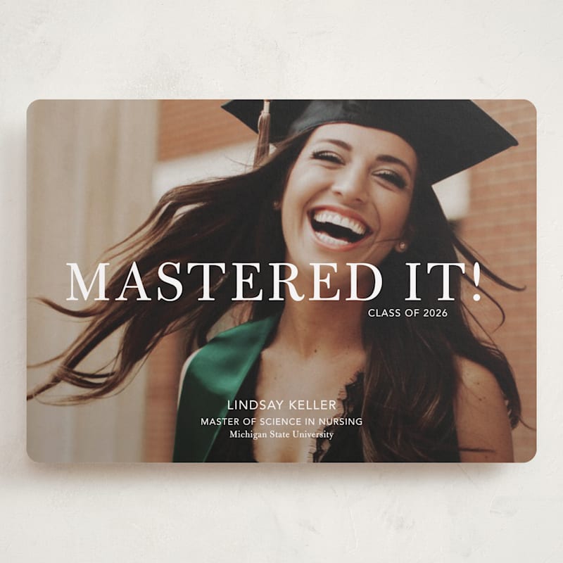 minted grad cards Mastered It Petite Graduation Announcements by Stacie Stankos