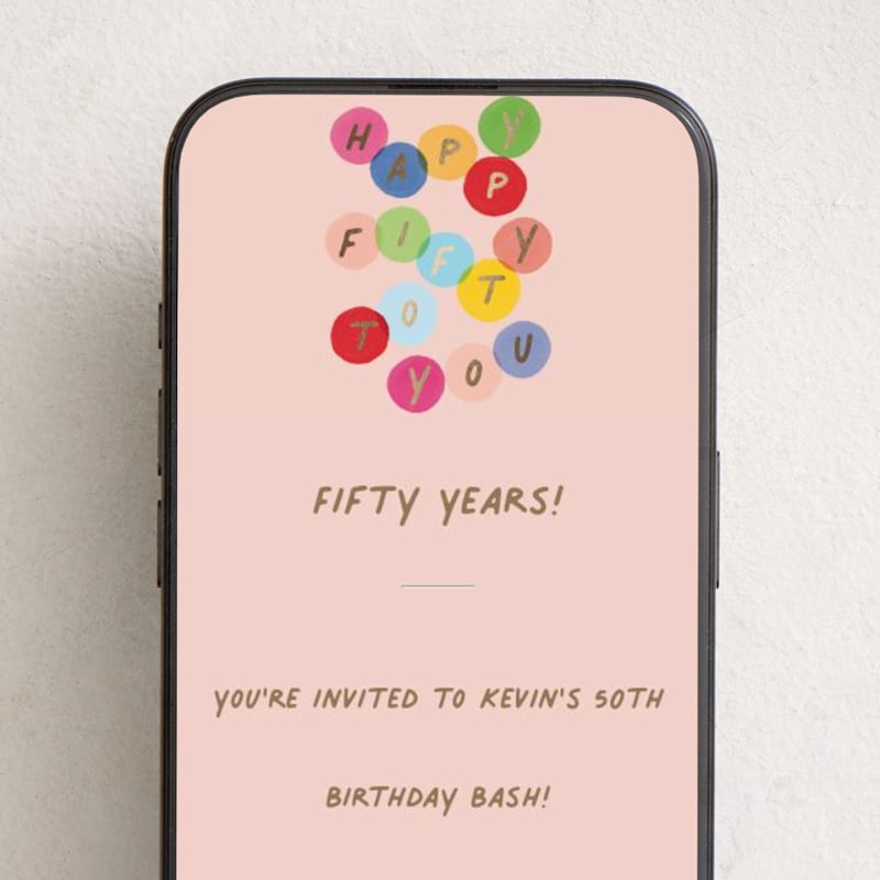 MIN-01J-OAB - Happy 50 to you