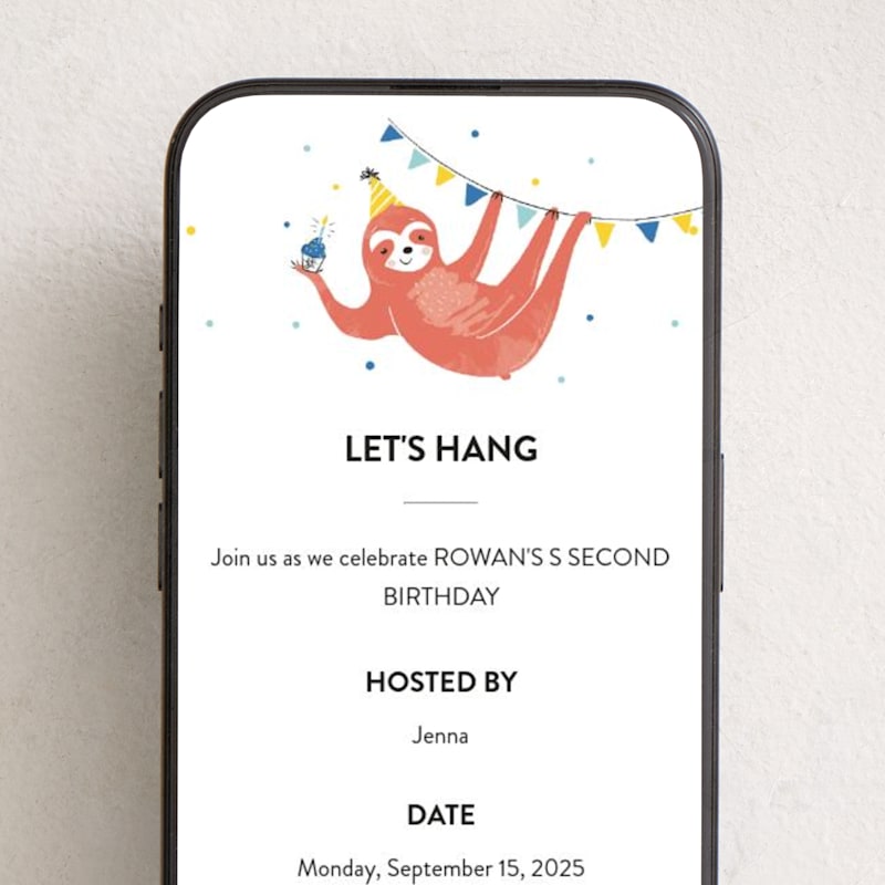 MIN-02A-OKB - Party Sloth