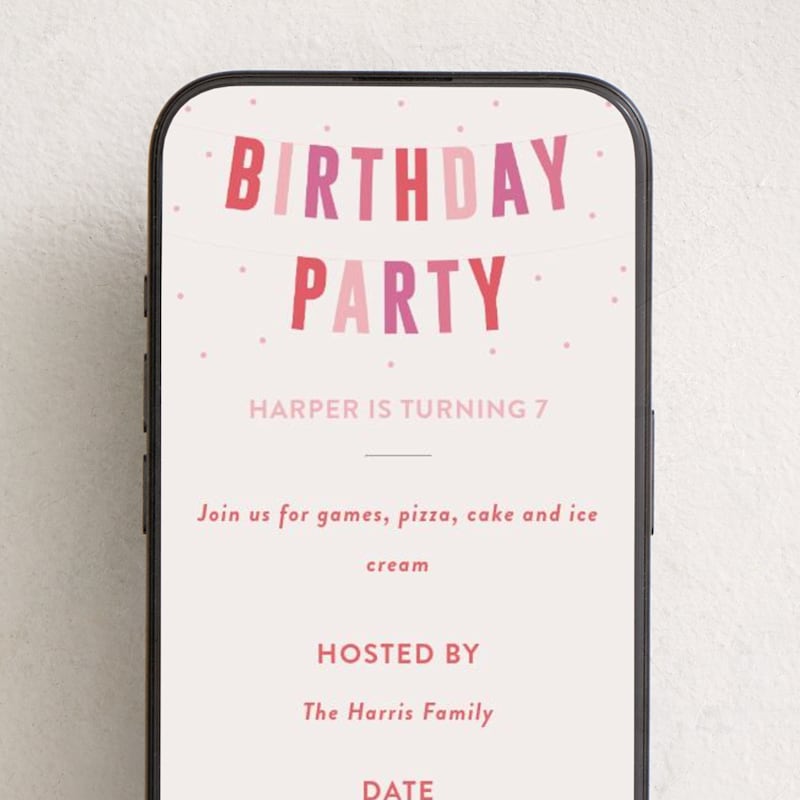MIN-06P-OKB - Birthday Banner