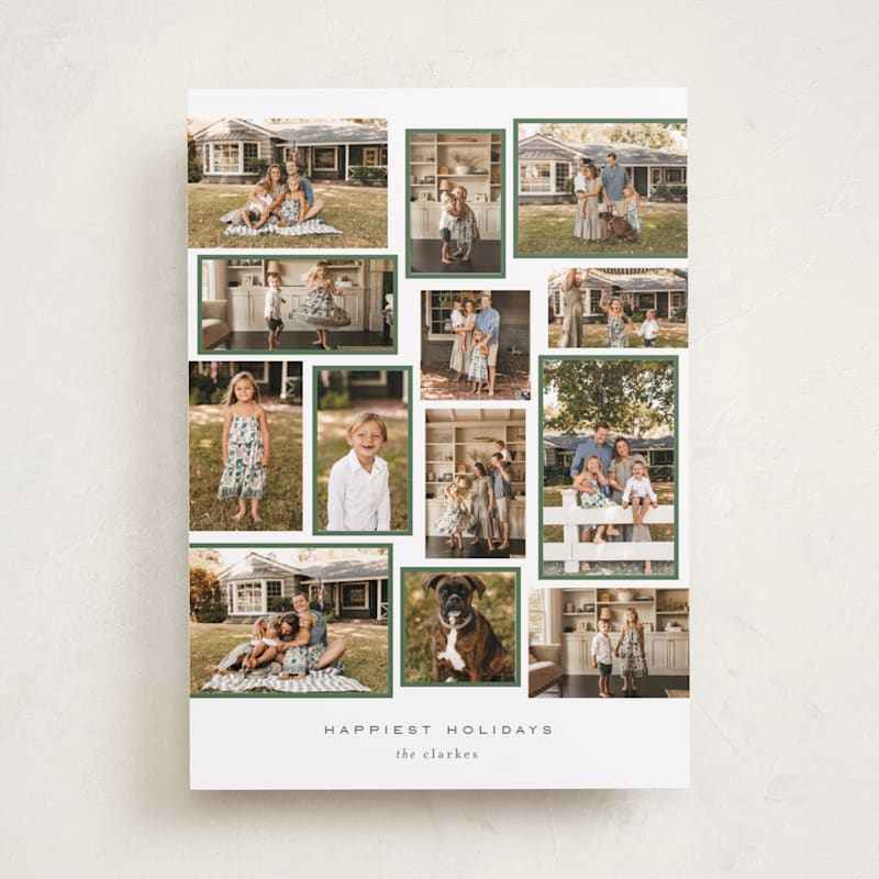 Family Collage Holiday Photo Cards by Roxy Cervantes | Minted