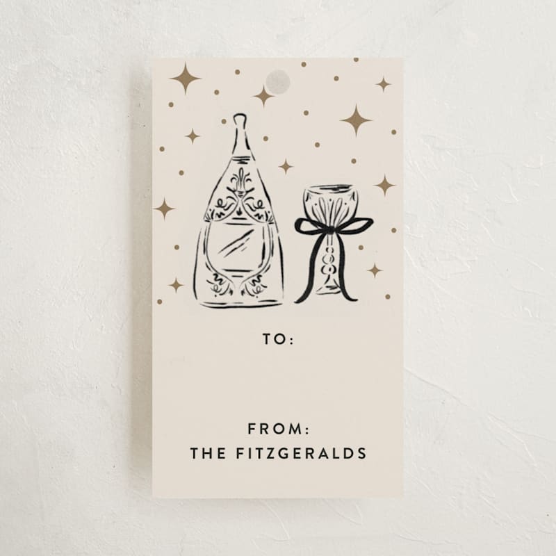 Champagne New Year Gift Tags Champagne New Year Gift Tags