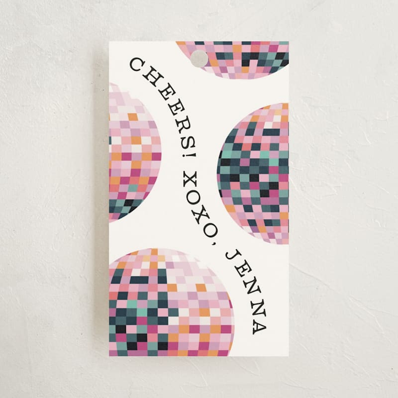 New Year Disco Gift Tags