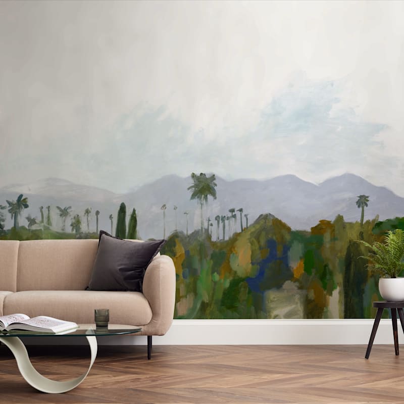 "Los Angeles landscape" - Wall Mural in Green Hills by Kelly Witmer - In a Room