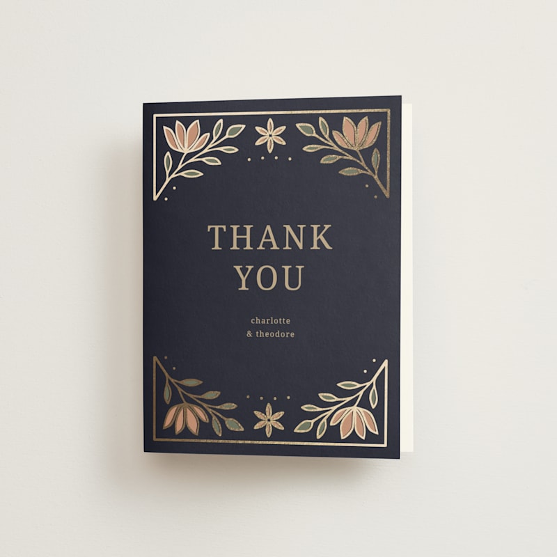 Botanical Tapestry Foil-Pressed Place Cards by Jess Rosa Beck | Minted