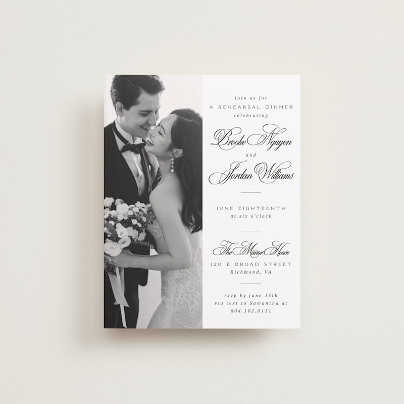 Side by Side Grand Wedding Invitations by Orasie | Minted