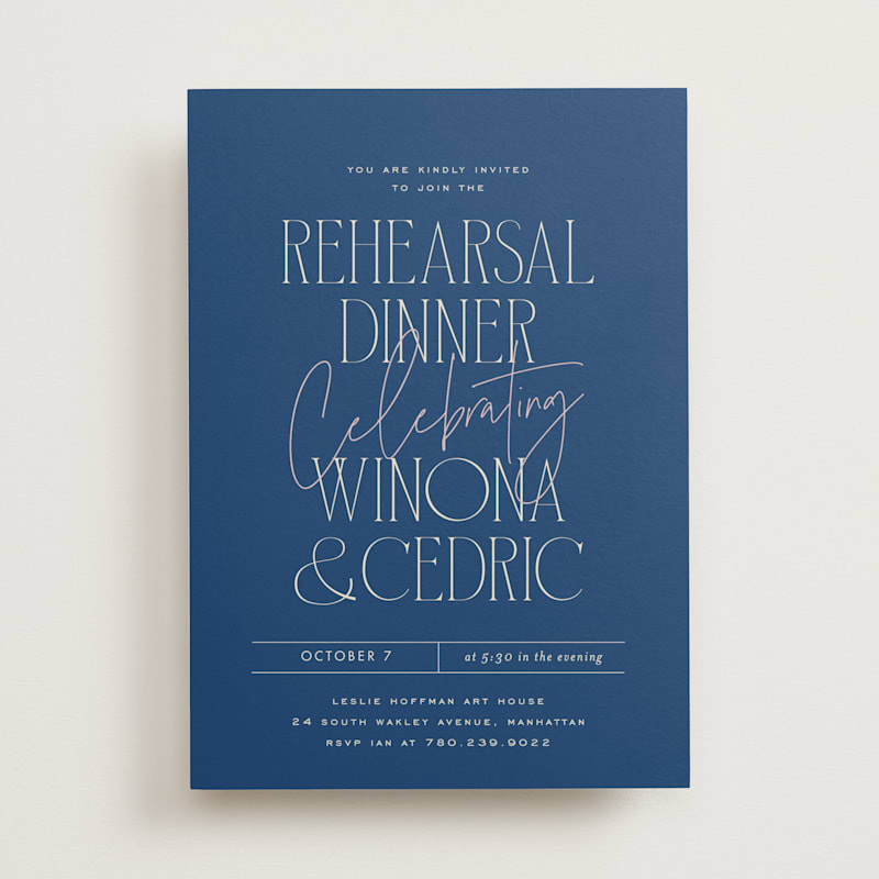 Rehearsal Dinner Invitations