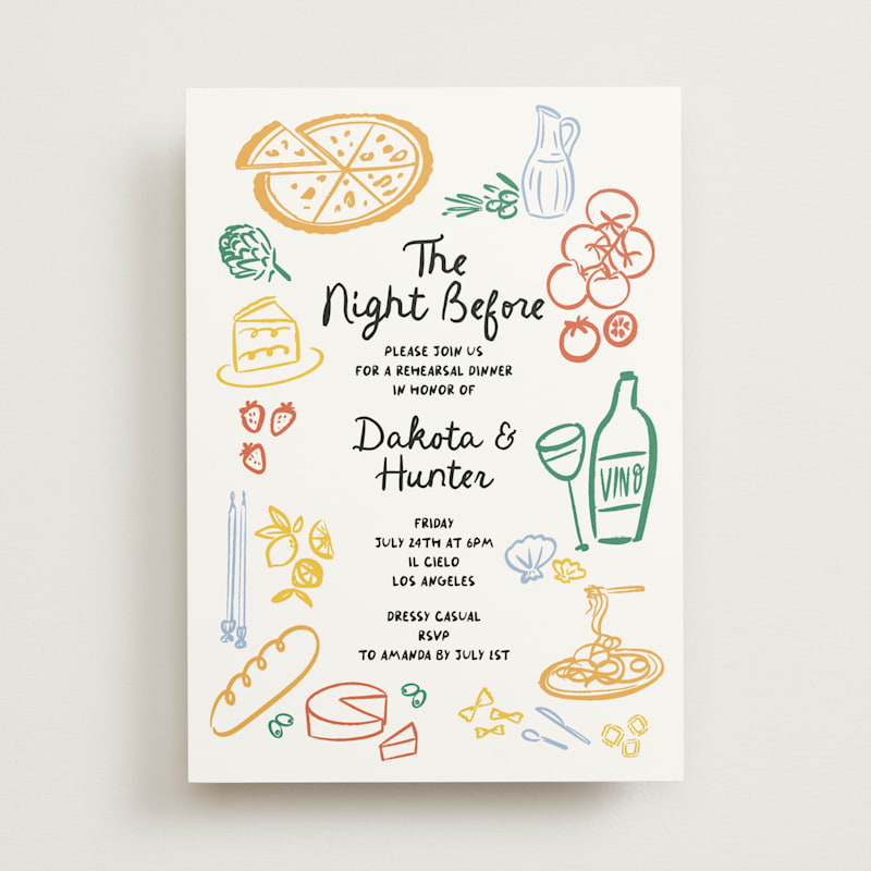 That’s Amore Rehearsal Dinner Invitations