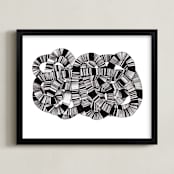 "Sandworm 2" - Art Print in Black by Jaime Derringer - Framed