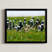"Pelican Island" - Art Print in Island Green by AJD - Framed