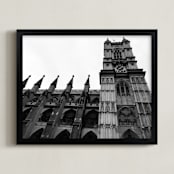 "Architecture of London" - Art Print in Rich Black by Hannah Graham - Framed