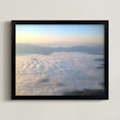 "Morning Over Truckee" - Art Print in Sunrise tint by Jeff Vilkin - Framed