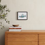 "City Dream" - Art Print in Haze by Field and Sky - In a Room