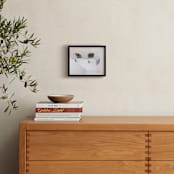 "look DOWN" - Art Print in white by Gail Schechter - In a Room