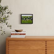 "Pelican Island" - Art Print in Island Green by AJD - In a Room