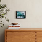 "Merging" - Art Print in Emerald Green by Debra Pruskowski - In a Room