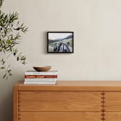 "Montana Memories" - Art Print in Mountain Blue by Karen Kaul - In a Room