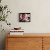 "Sideways Glance" - Art Print in Multi-Color by Sara Heilwagen - In a Room