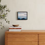"Pristine Snowscape" - Art Print in Saphire by Roopali - In a Room