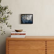 "Crashing Wave" - Art Print in Ocean Blue by AJD - In a Room