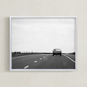 "Modern Cowboy" - Art Print in Black and White by Kaitlin Rebesco - Framed