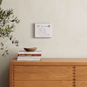 "Your Drawing As Foil Art Print" - Custom Foil Print in Rose Gold by Minted - In a Room