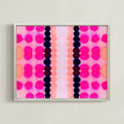 "Still Not Scared" - Art Print in Magenta by HAPI ART - Framed