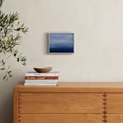 "silver sky" - Art Print in silver blue by Teodora Guererra - In a Room