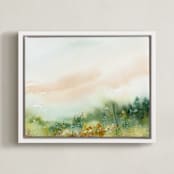 "MeadowLand" - Art Print in Field by Lindsay Megahed - Framed Canvas