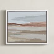 "Blushing Expanse" - Art Print in Expanse by Kati Ramer - Framed Canvas