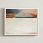 "Still" - Art Print in Desert Sand by AlisonJerry - Framed Canvas